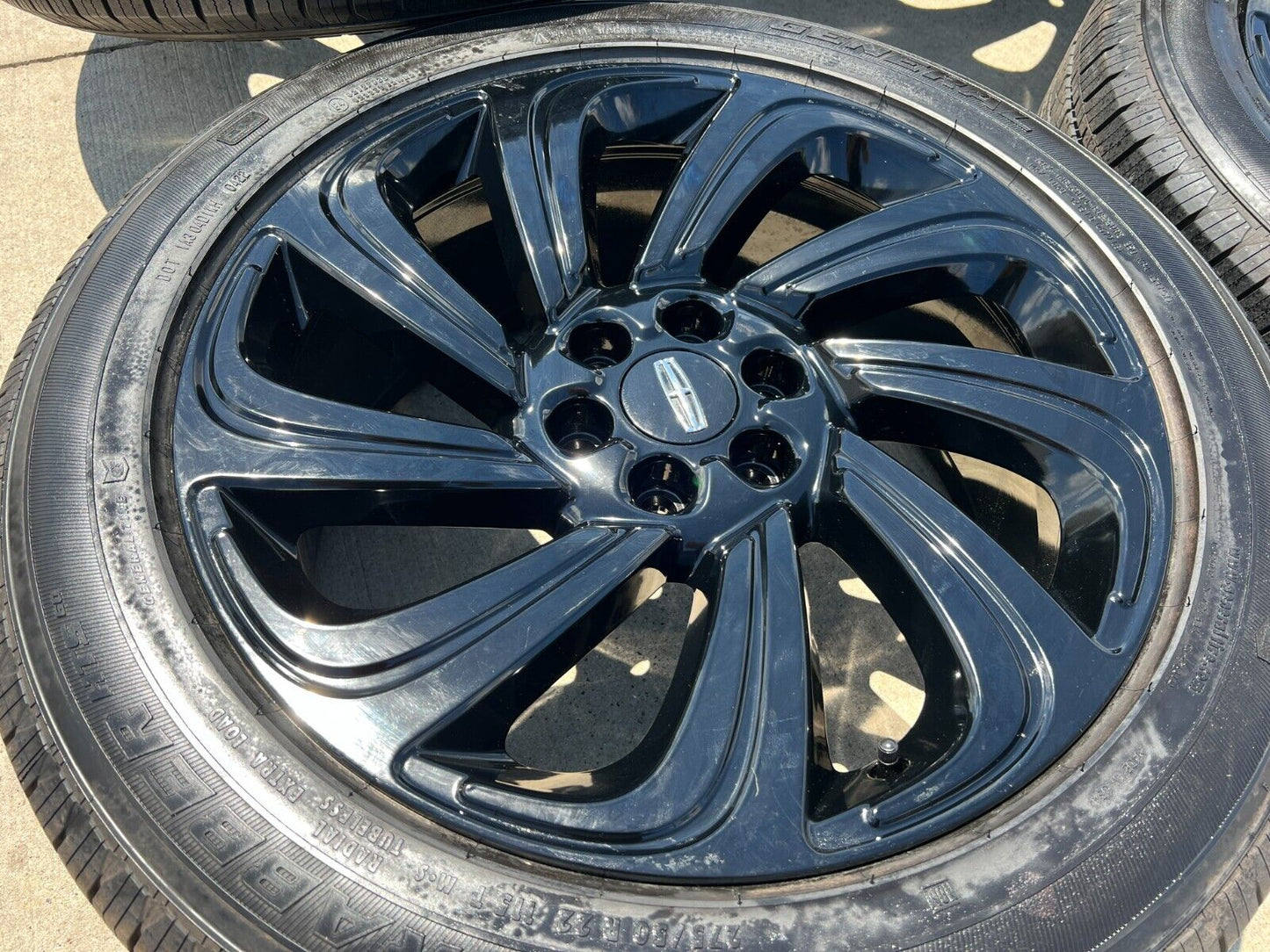 22" Lincoln Navigator OEM rims wheels 10497 Black Label tires NEW