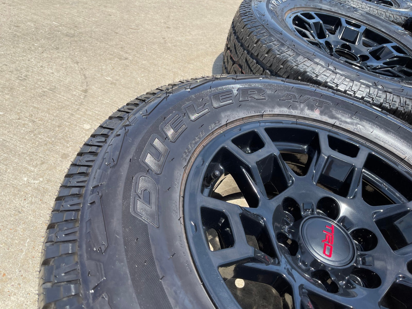 17" Toyota 4Runner Tacoma OEM wheels rims black 170302 TRD FJ BRIDGESTONE NEW