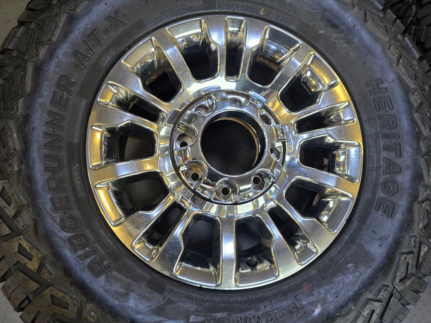 18" Ford F-250 F-350 OEM rims wheels 10290 chrome TREMOR tires 35"