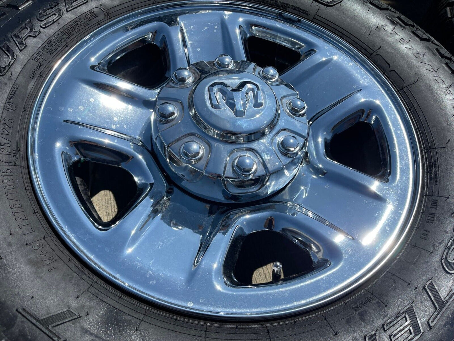 18" Dodge Ram 2500 3500 STEEL chrome OEM 2473 wheels rims tires MASTERCRAFT