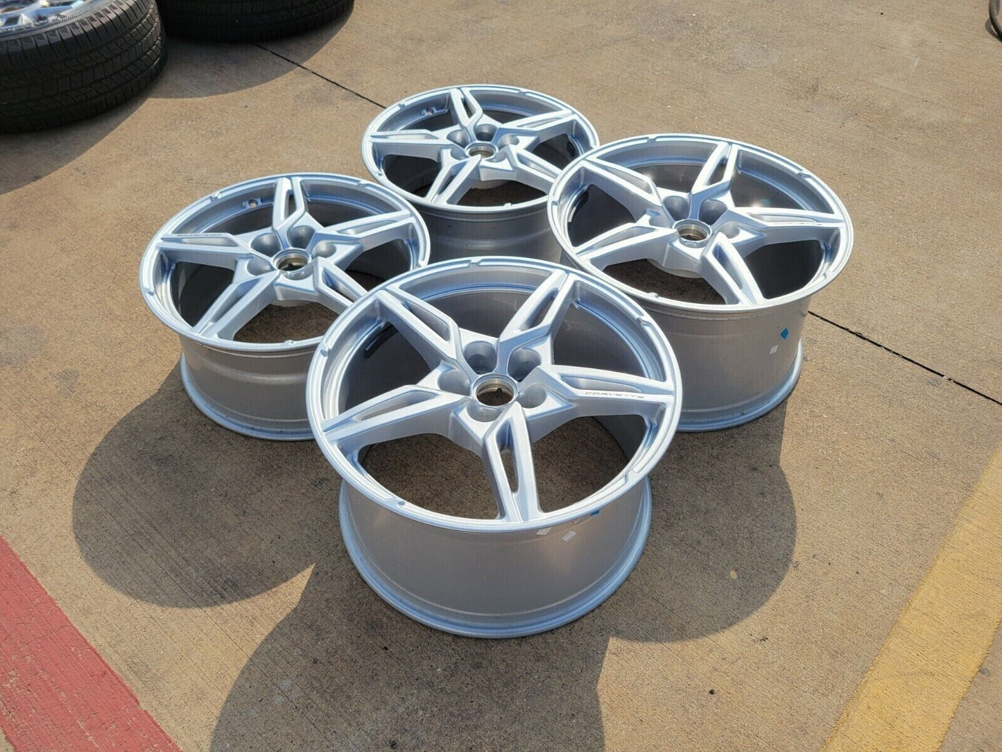 19" + 20" Chevy Corvette C8 OEM wheels rims 14007 14008 2022 2023 2024 2025 NEW