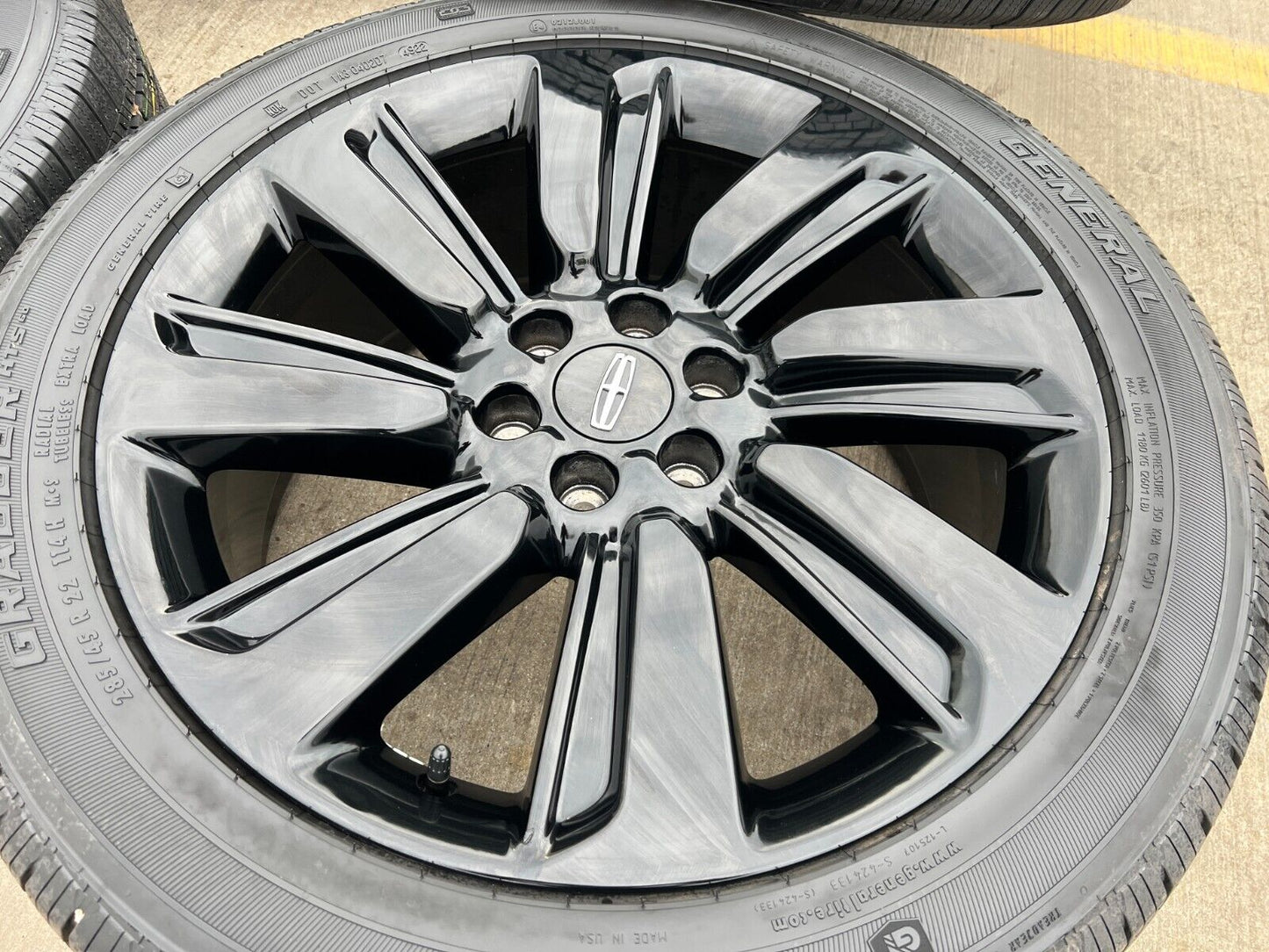22" Lincoln Navigator OEM rims wheels Black Label 95384 10496 NEW