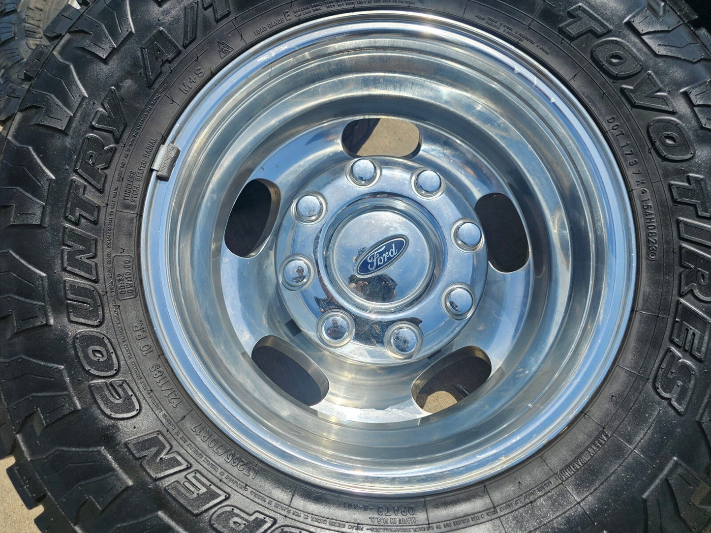 17" Ford F-350 Dually OEM rims wheels 3618 3619 99016 tires TOYO A/T3