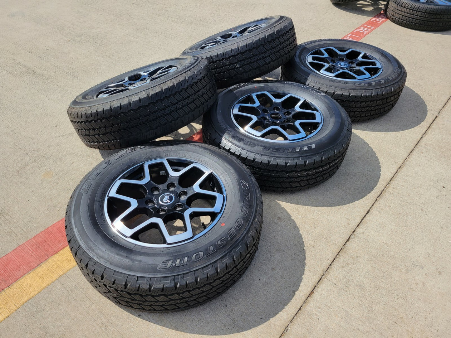 18" Ford Bronco wheels rims tires black 95213 Ranger tires 2023 2024 2025 NEW