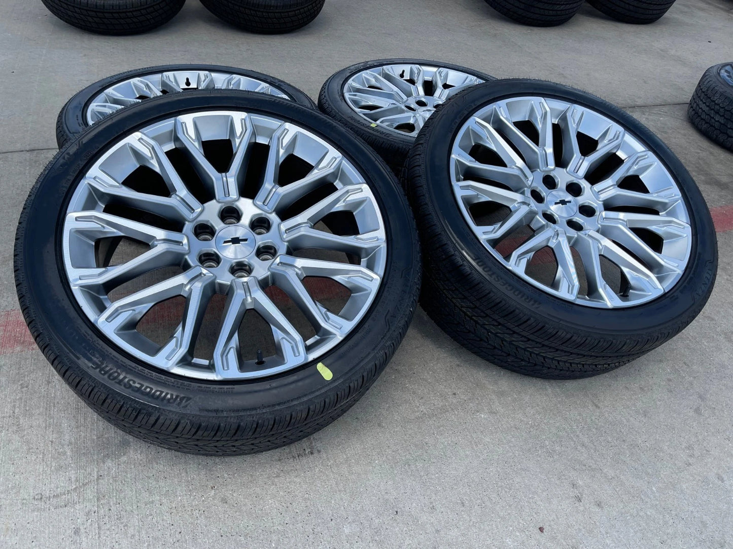24" Chevy Tahoe LTZ GMC Yukon Sierra Denali OEM wheels rims tires 2025 2026 NEW