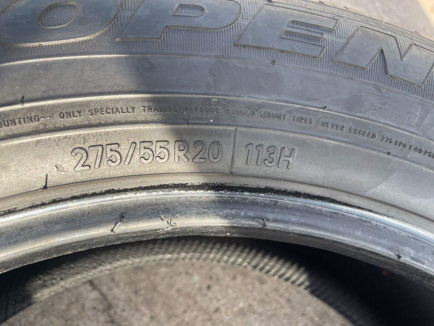 (1) 275/55/20 Toyo Open Country H/TD 275/55r20 113H tire