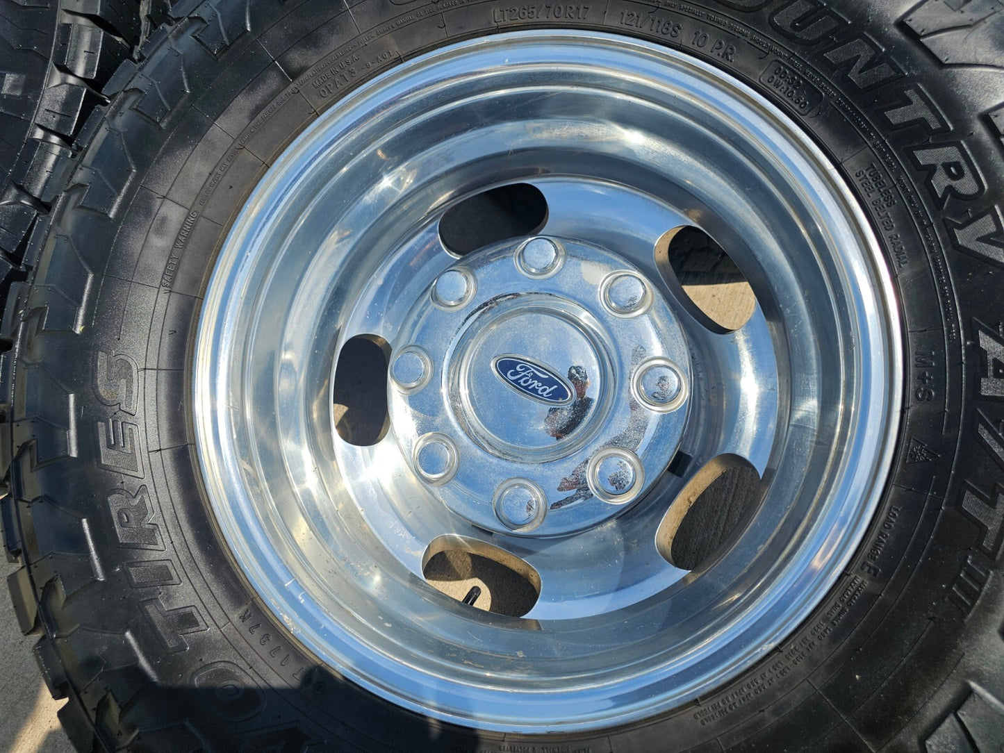 17" Ford F-350 Dually OEM rims wheels 3618 3619 99016 tires TOYO A/T3