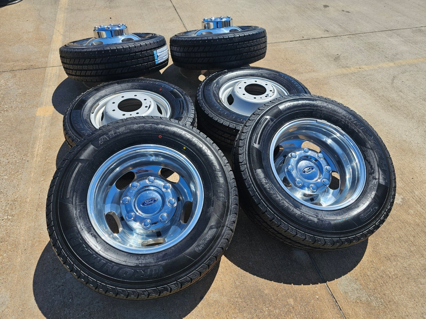 17" Ford F-350 Dually OEM rims wheels 3618 3619 99016 tires IRONMAN NEW