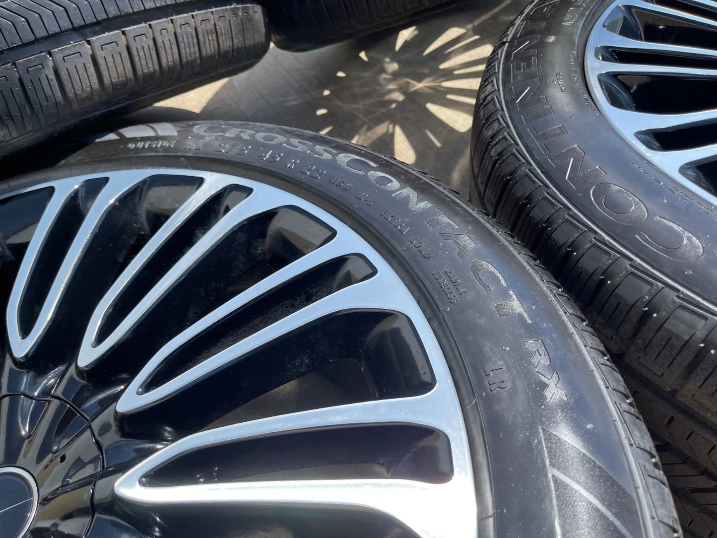 22" Lincoln Aviator Black Label OEM rims wheels 10242 Explorer NEW CONTINENTAL