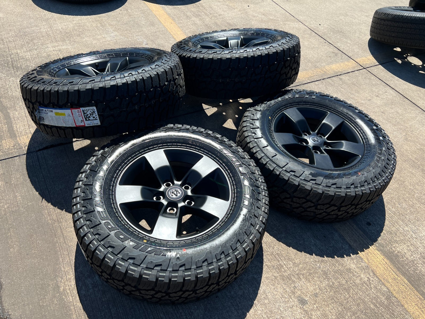 17" Dodge Ram 1500 OEM REBEL wheels rims A/T3 tires 2448 5x139 5x5.5 NEW