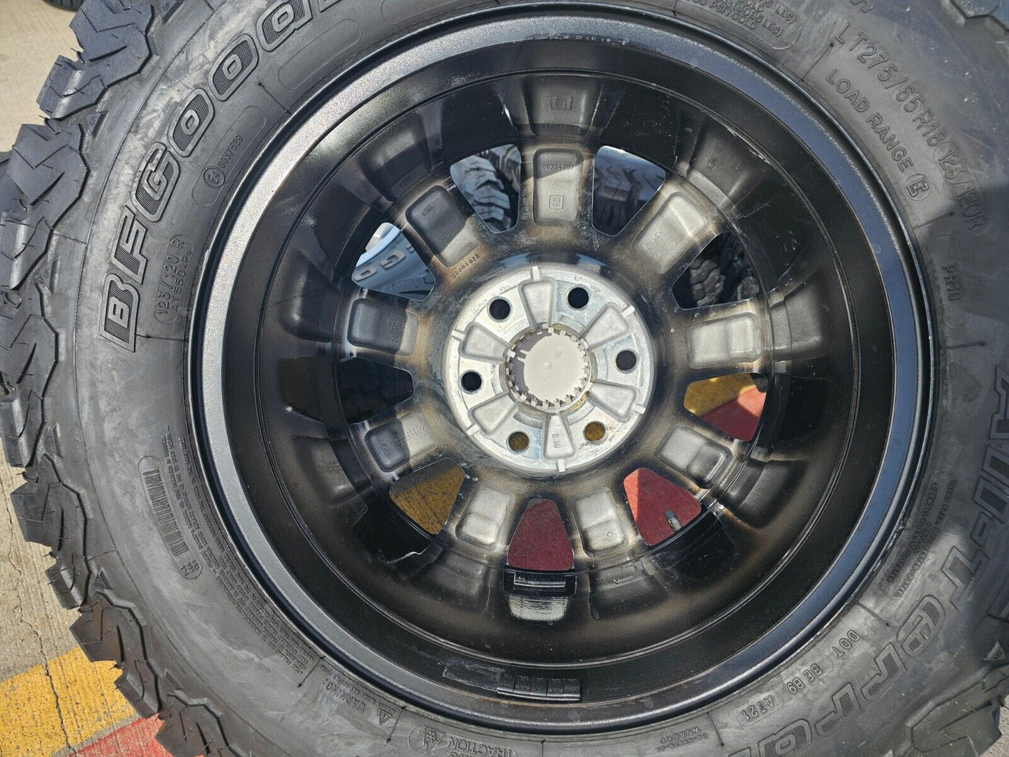 18" GMC Sierra AT4X Chevy Silverado OEM wheels rims A/T tires 2022 2023 2024