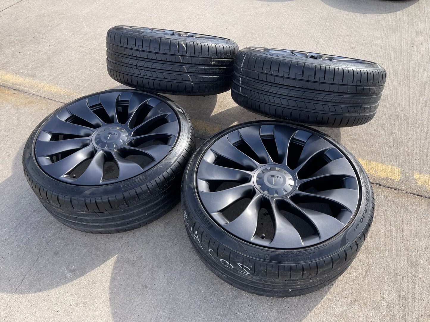 20" Tesla Model 3 OEM Uberturbine wheels rims tires 2021 2022 2023 2024 2025