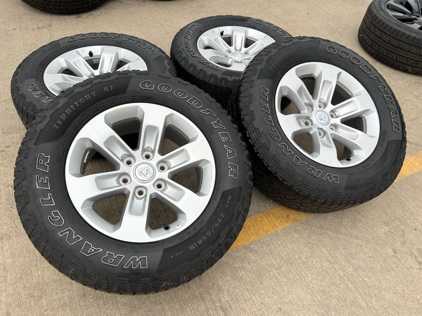 18" Dodge Ram 1500 OEM wheels rims 6x5.5 2672 tires 2019 2020 2021 2022 2023