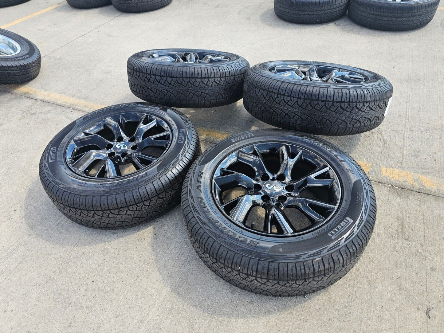 20" Infiniti QX56 QX80 OEM wheels rims tires 73727 Nissan Titan Armada NEW