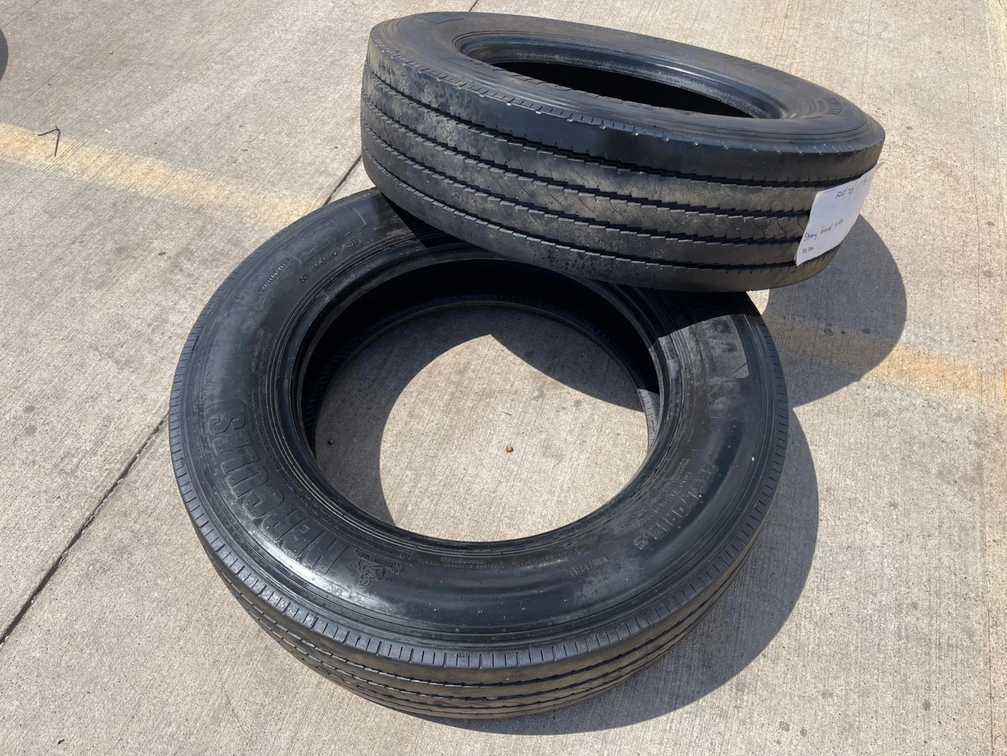 (1) 245/70/19.5 Hercules Strong Guard HR-A tire 128 245/70r19.5 LT 14 PLY