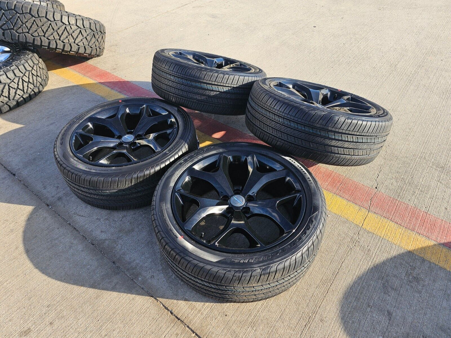 20" Dodge Charger Challenger Chrysler 300 OEM black wheels rims 2523 tires NEW