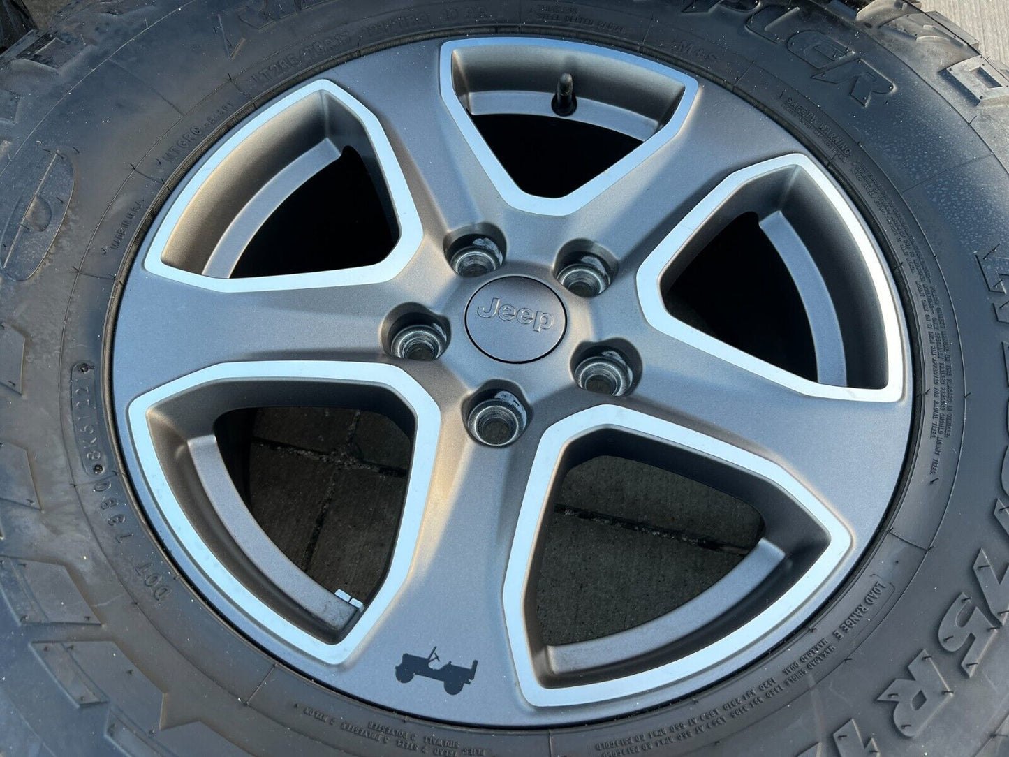 17" Jeep Wrangler OEM wheels rims 9217 Gladiator NITTO 34"