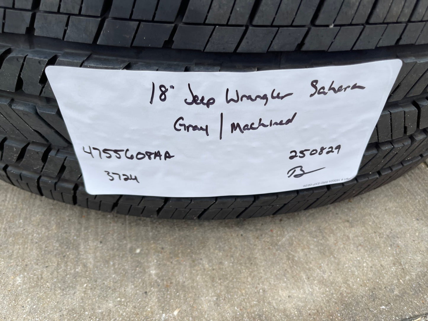 18" Jeep Grand Cherokee OEM wheels rims 51649 Wrangler 2024 2025 2026 NEW