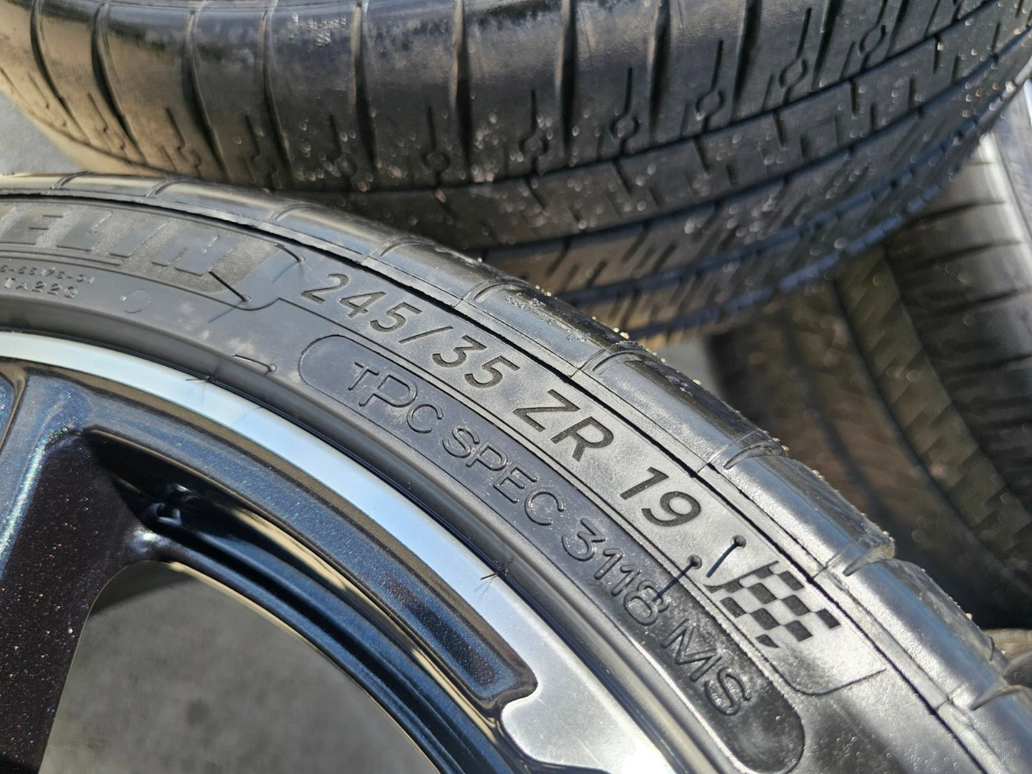 19" + 20" Chevy Corvette C8 OEM wheels rims 14007 14008 tires MICHELIN