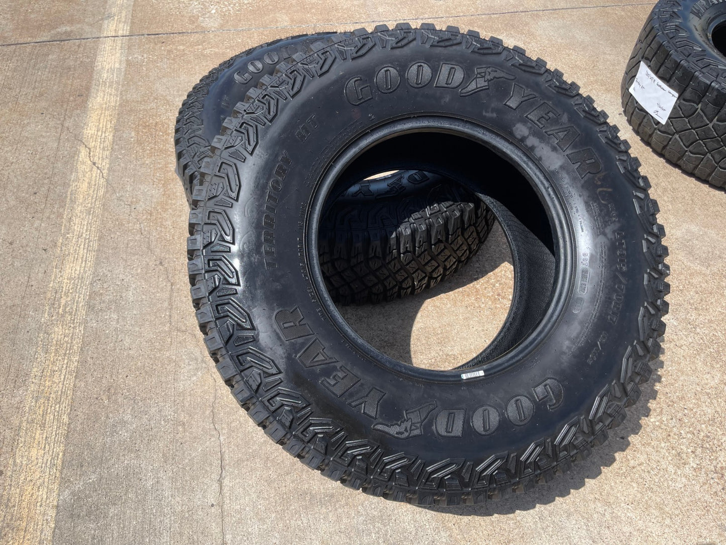 (1) 315/70/17 Goodyear Wrangler Territory M/T tire LT 6 ply load range C