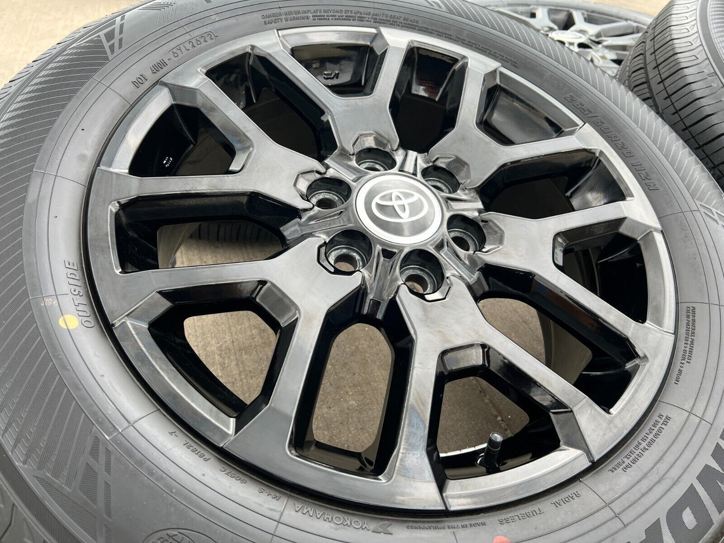 20" Toyota Tundra TSS TRD OEM wheels rims 95359 Sequoia black 2024 2025 NEW