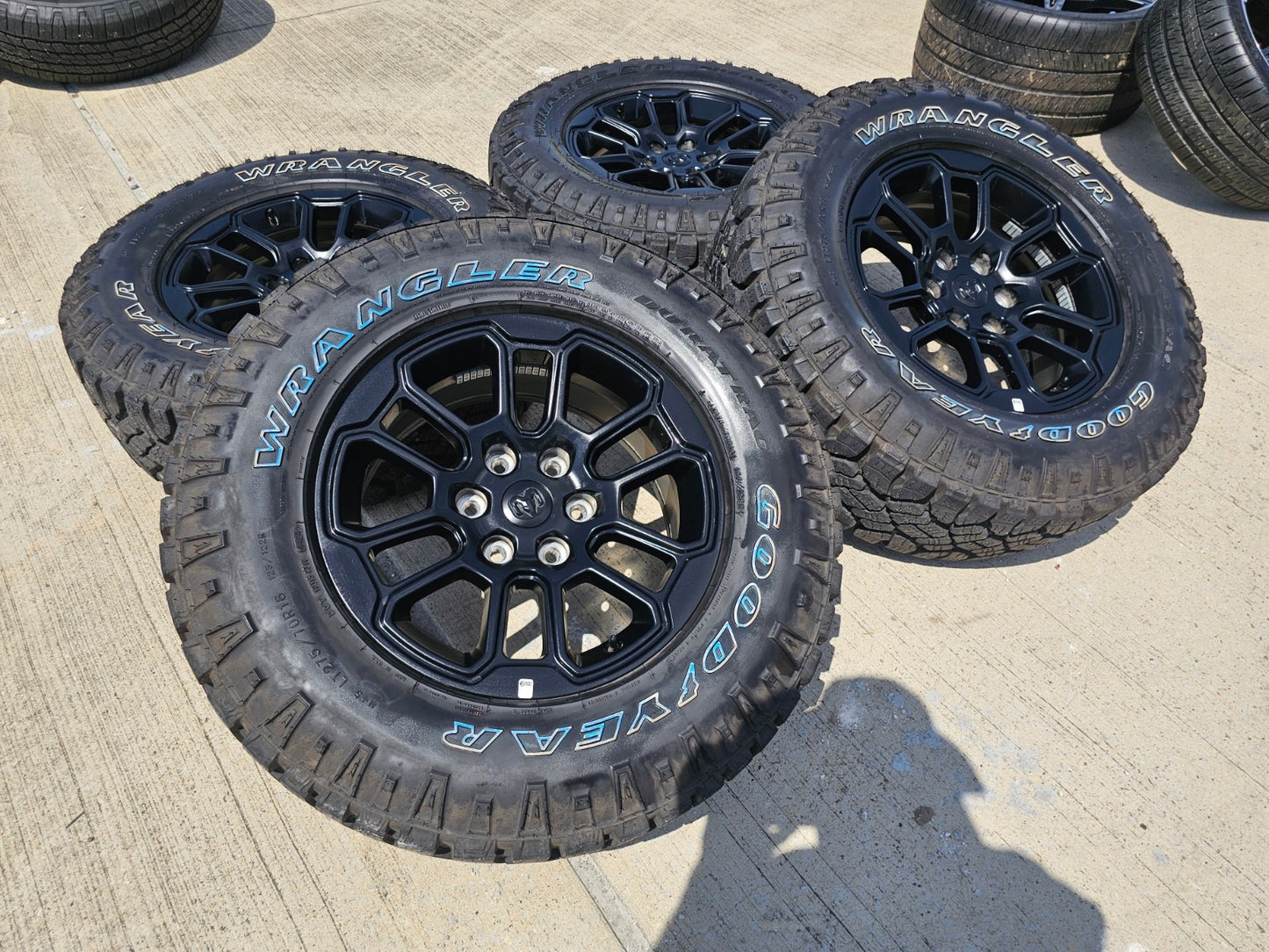 18" Dodge Ram 1500 Rebel Black OEM wheels rims 2023 2024 2025 DURATRAC A/T