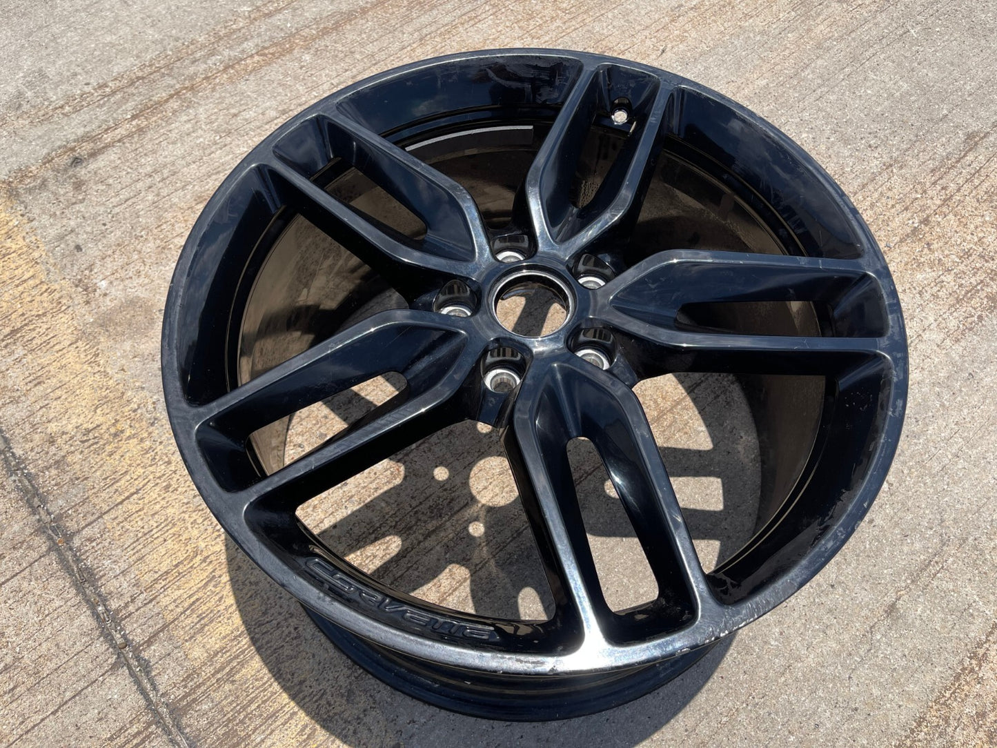 20x10 Chevy Corvette OEM wheel rim 5639 5641 black REAR 2015 2016 2017 2018 2019