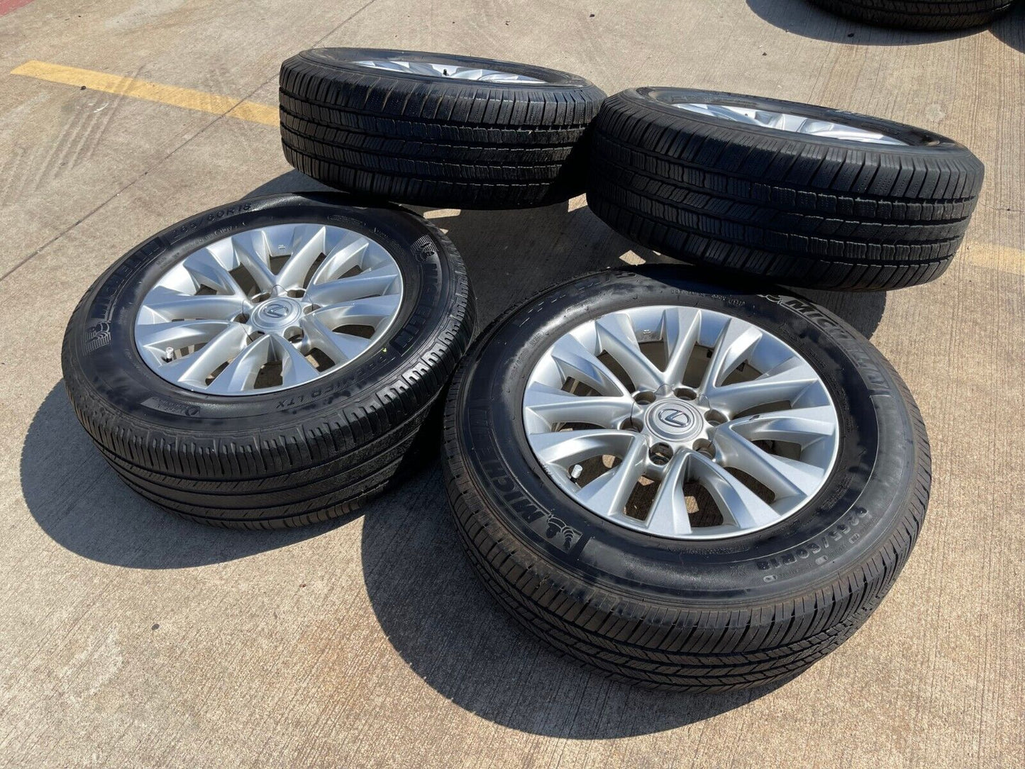 18" Lexus GX460 GX470 Tacoma 4Runner OEM CHROME wheels rims 74297 tires MICHELIN