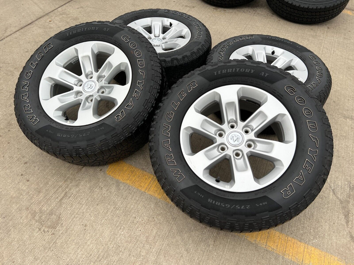18" Dodge Ram 1500 OEM wheels rims 6x5.5 2672 tires 2019 2020 2021 2022 2023