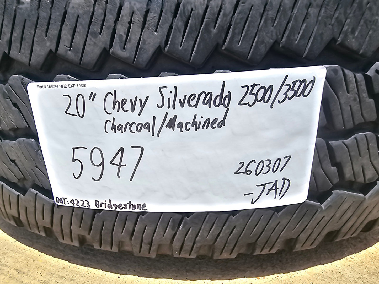 20" Chevy Silverado GMC Sierra 2500 3500 OEM 5960 5947 wheel rim spare