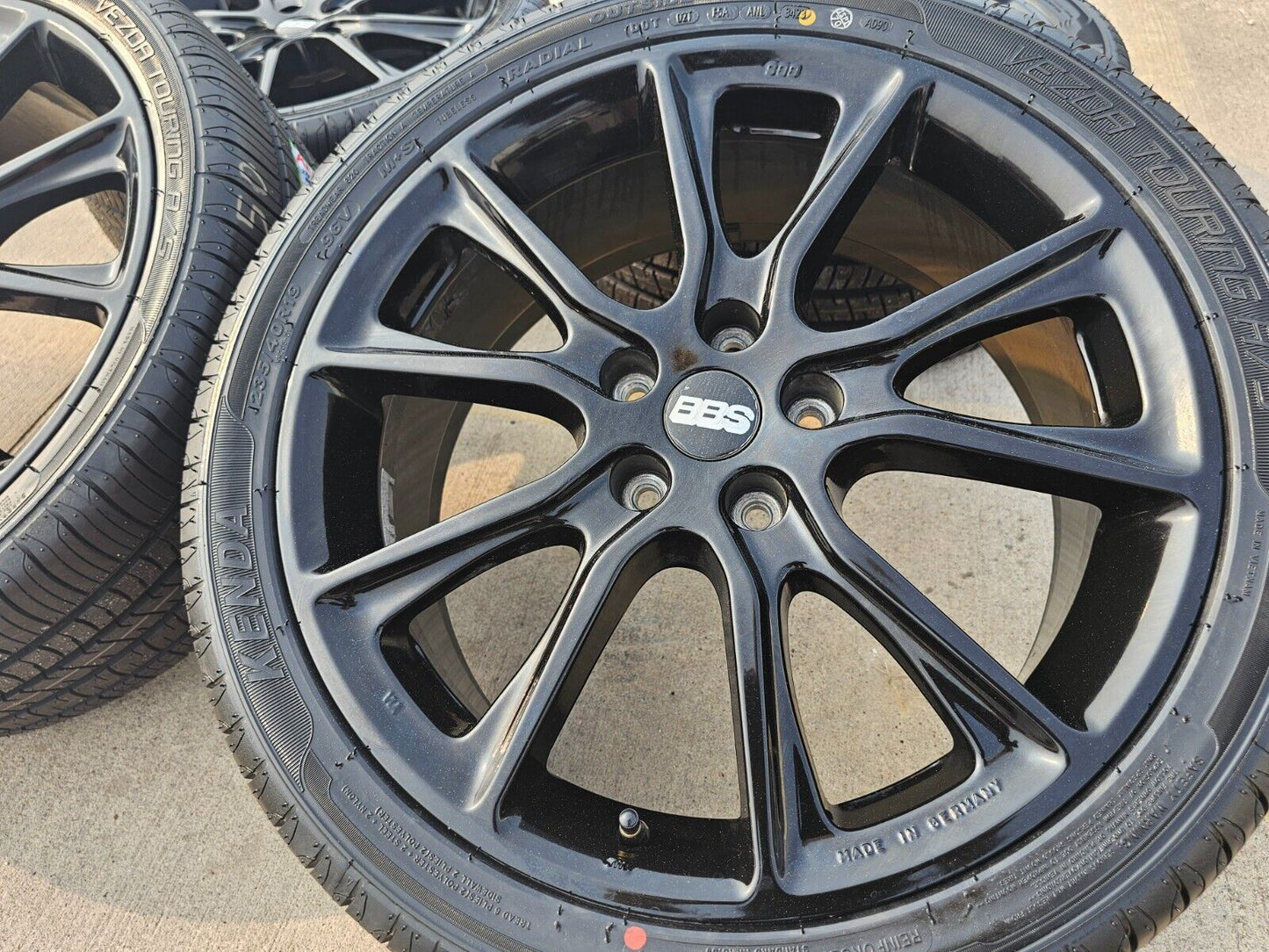 19x7.5 BBS Mozzo STX aftermarket wheels rims tires 5x4.5 Camry Accord