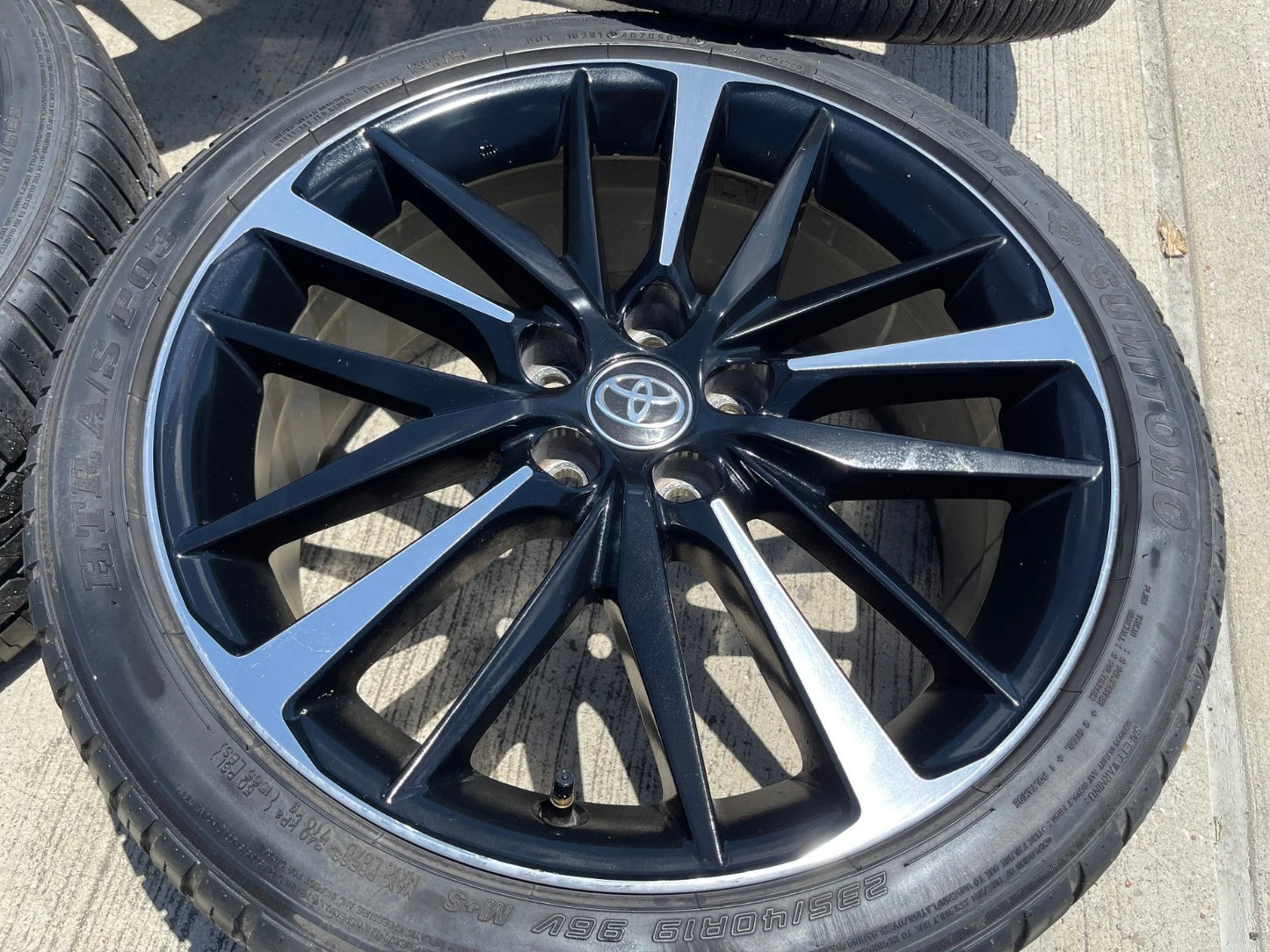 19" Toyota Camry OEM TRD black wheels rims 75222 Avalon Lexus