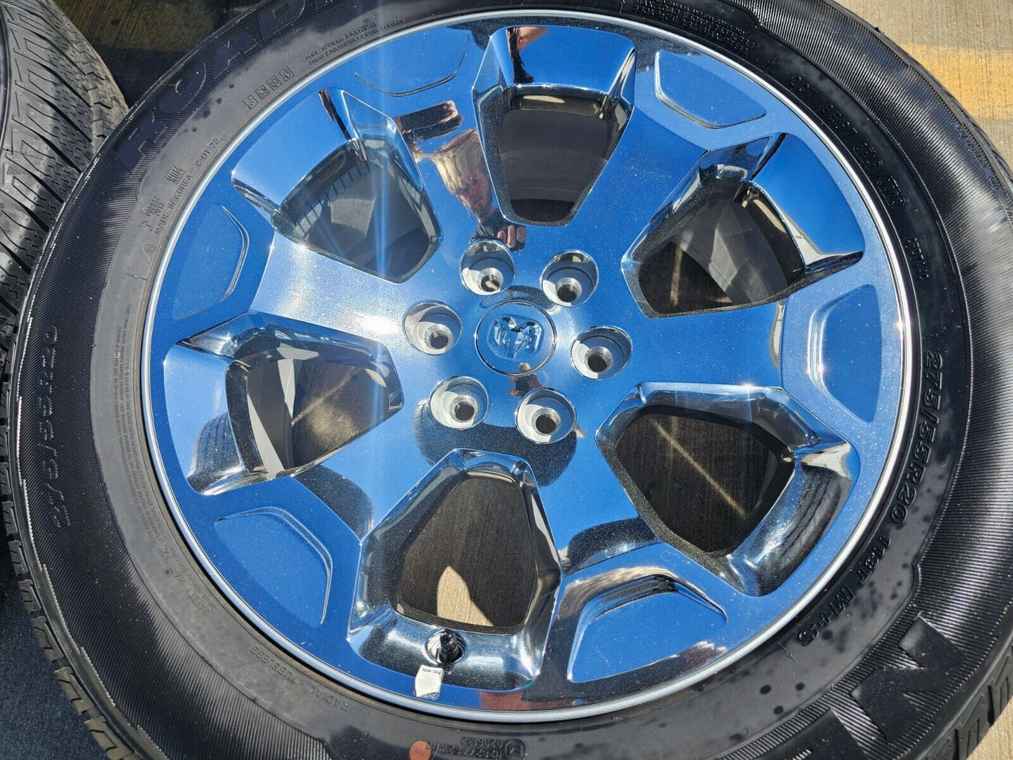 20" Dodge Ram 1500 OEM Laramie CHROME 2680 wheels rims tires 2023 2024 2025 NEW