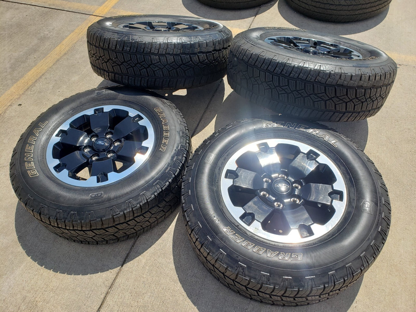 18" Ford Bronco BADLANDS OEM black wheels rims 10282 Ranger GENERAL