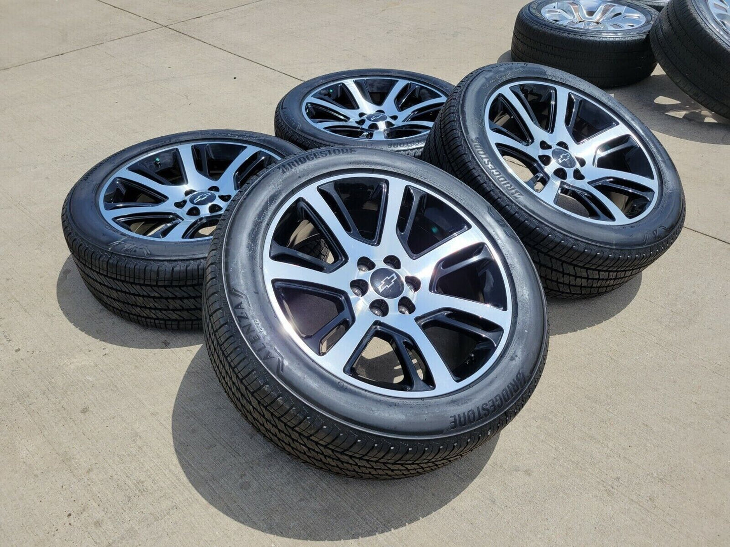 22" Cadillac Escalade Platinum OEM 4738 black wheels rims tires NEW