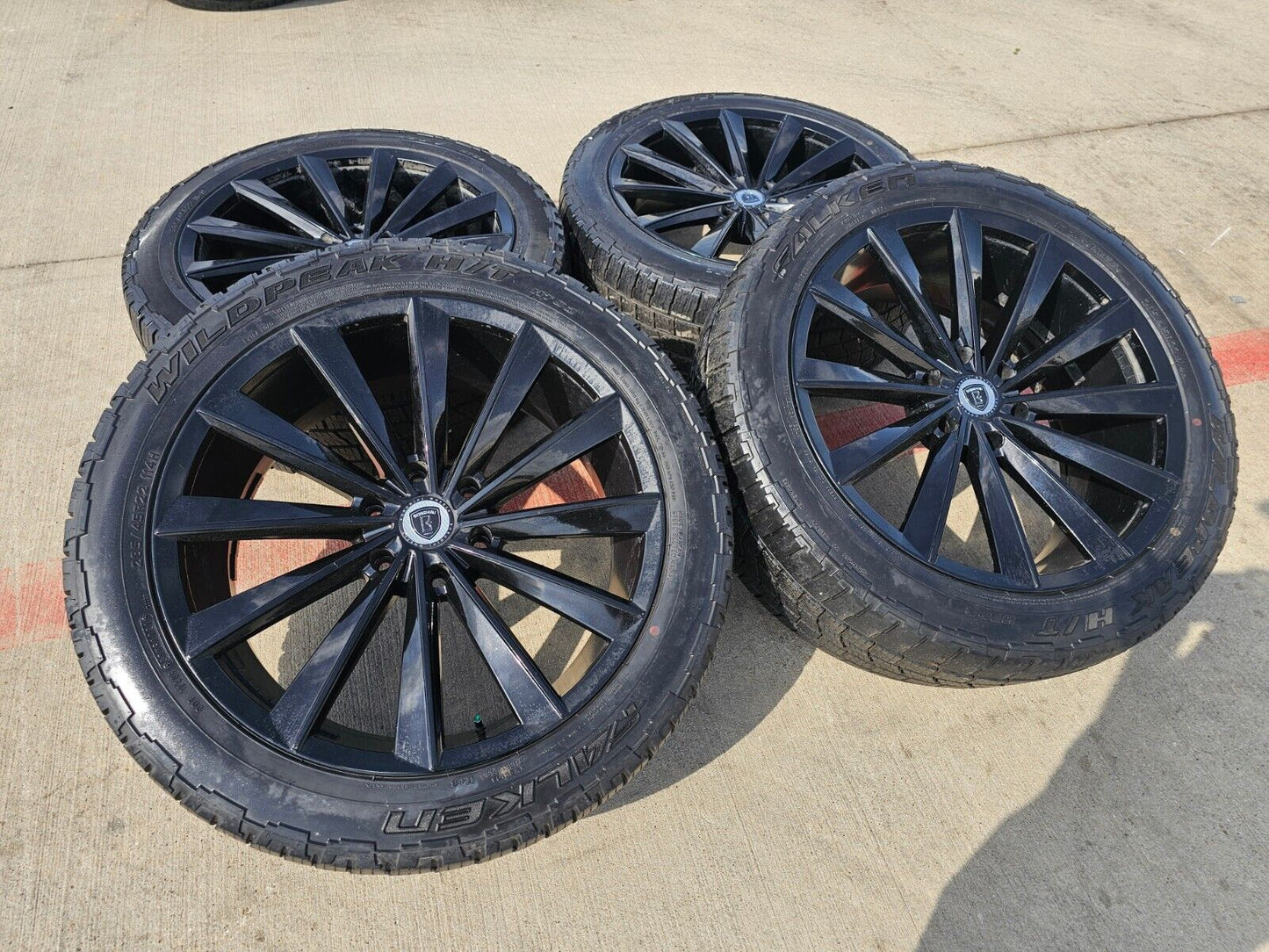 22x9.5 BORGHINI WHEEL B99-M Chevy Silverado RAM 1500 wheels rims 6x139 6x5.5