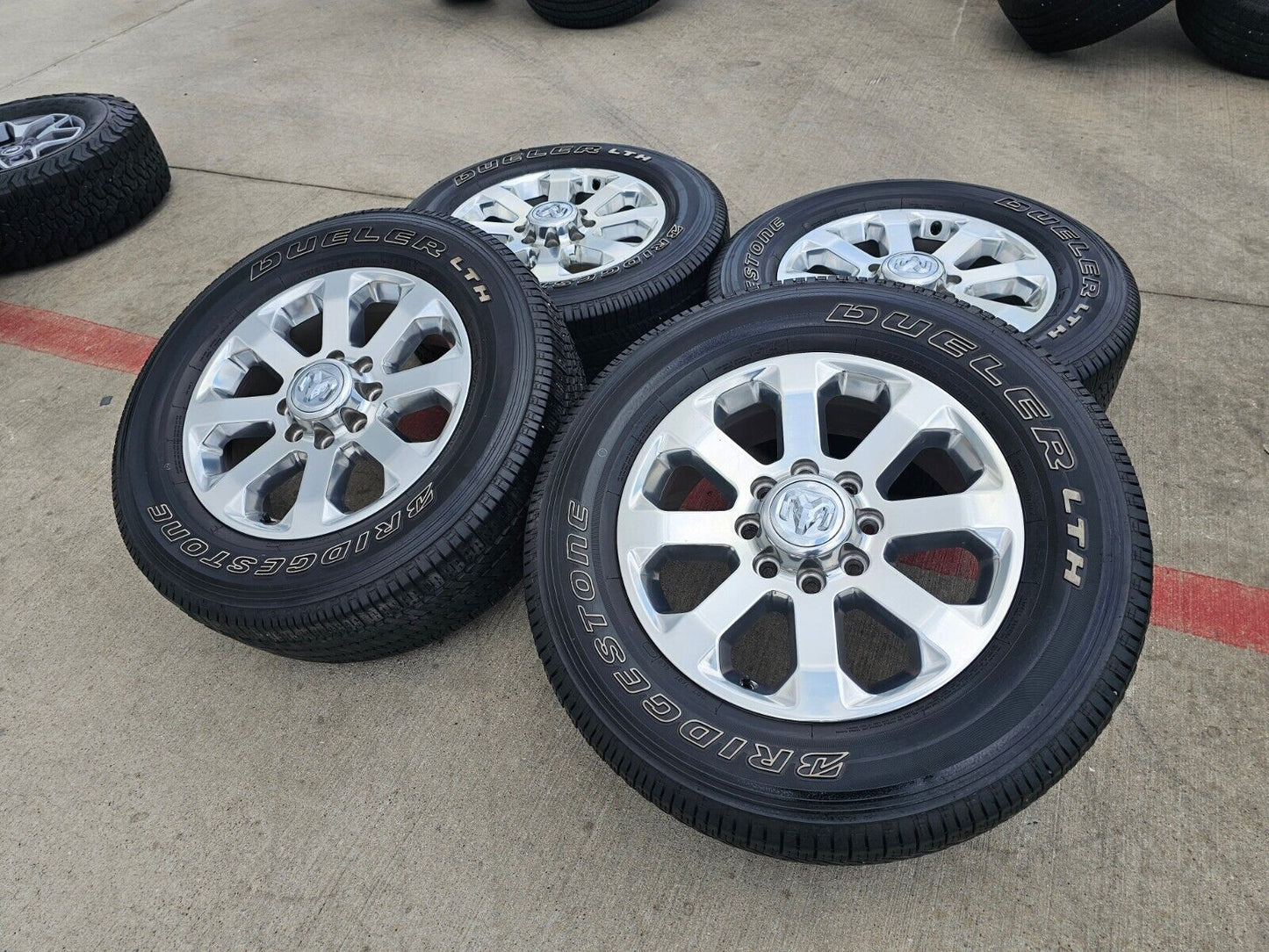 20" Dodge Ram 2500 3500 LARAMIE OEM 2700 wheels rims tires 2021 2022 2023 2024