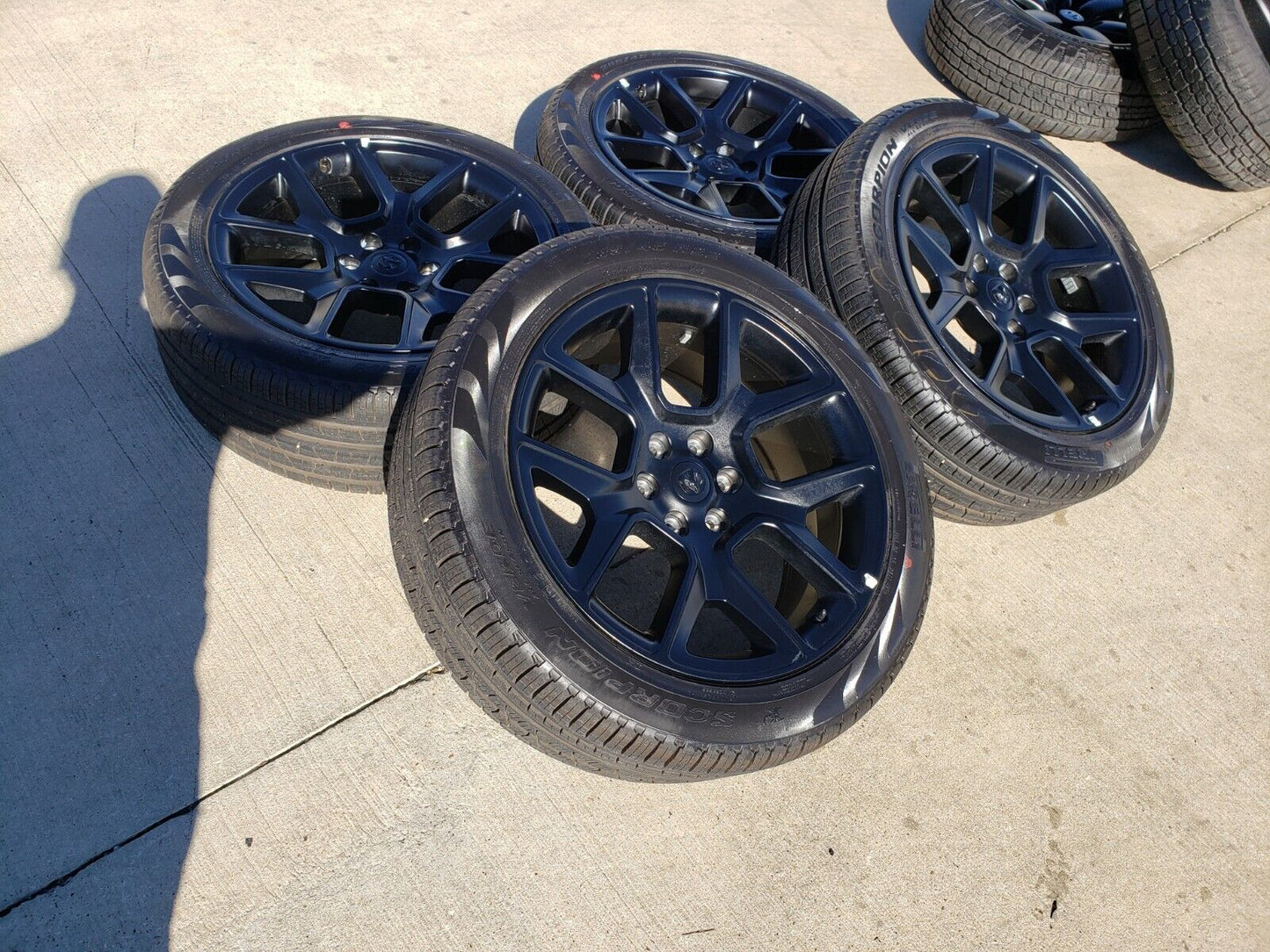 22" Dodge Ram 1500 OEM LIMITED Laramie 2684 2725 wheels rims 2023 2024 2025 NEW