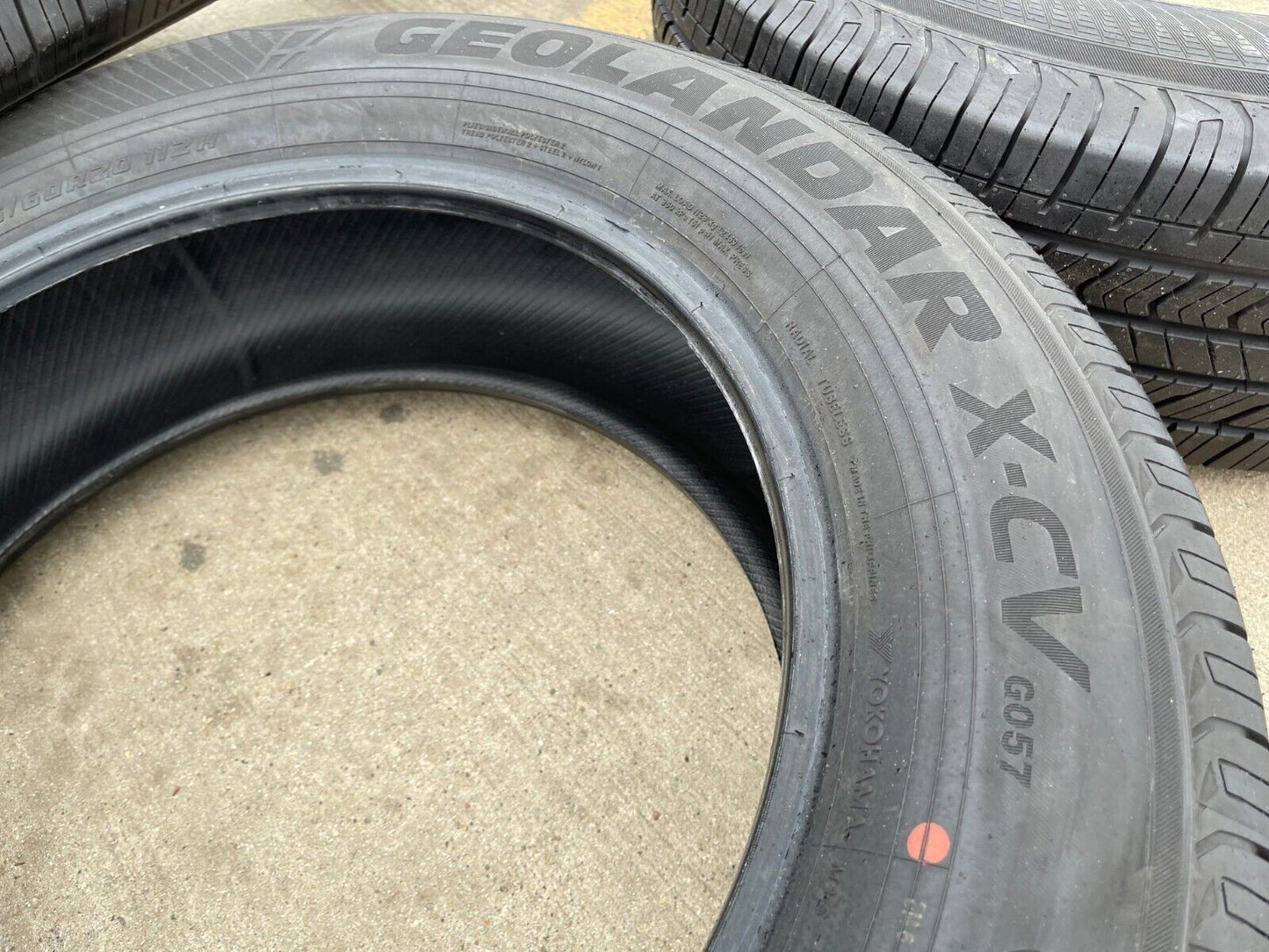 (4) 265/60/20 Yokohama Geolander X-CV tires NEW Sierra Tundra Silverado