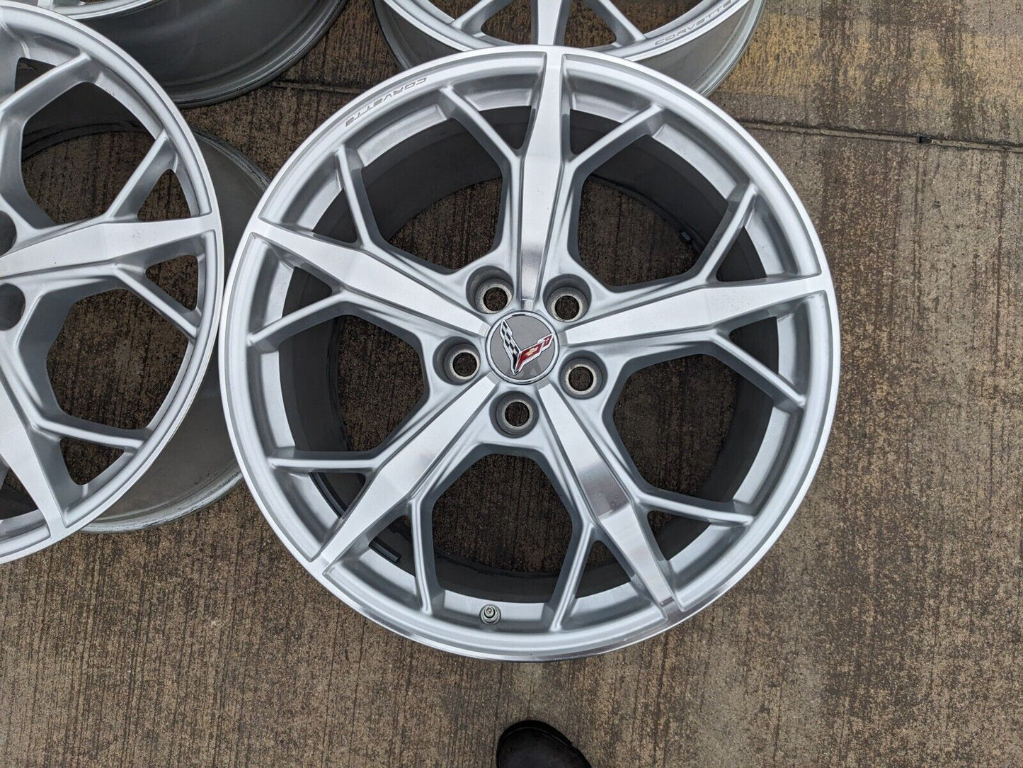 19" + 20" Chevy Corvette C8 OEM rims 14011 14012 2022 2023 2024 2025 NEW