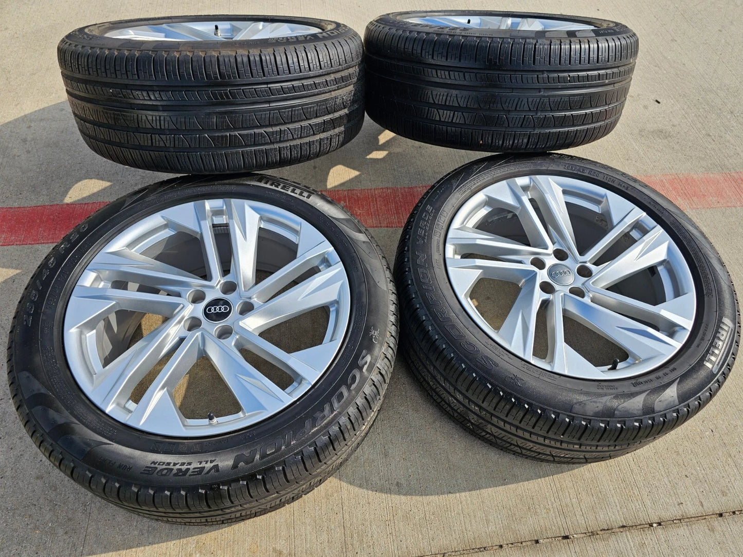 20" Audi Q7 OEM wheels rims Q8 RS S VW Atlas 12053 tires 2021 2022 2023 2024