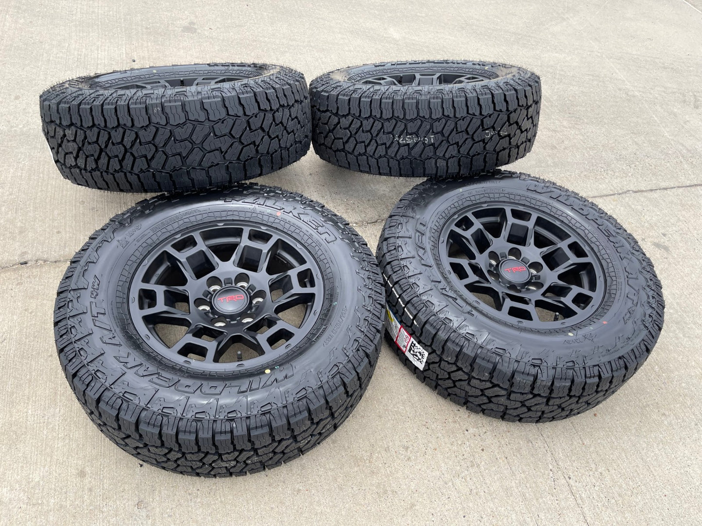 17" Toyota Tacoma 4Runner TRD OEM 17032 wheels rims FJ black NEW FALKEN A/T4
