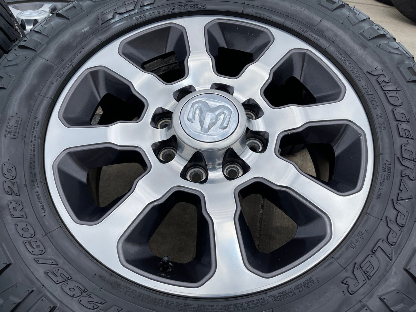 20" Dodge Ram 2500 3500 OEM wheels rims 2698 2699 tires NITTO RIDGE GRAPPLER
