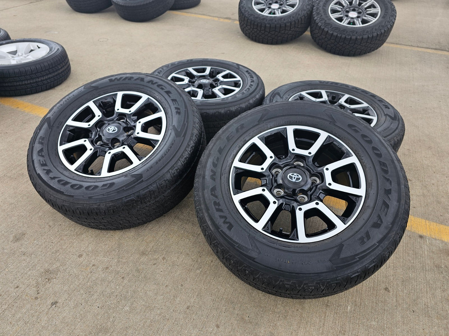 18" Toyota Tundra Sequoia TRD PRO black OEM wheels rims 5x150 tires 75157