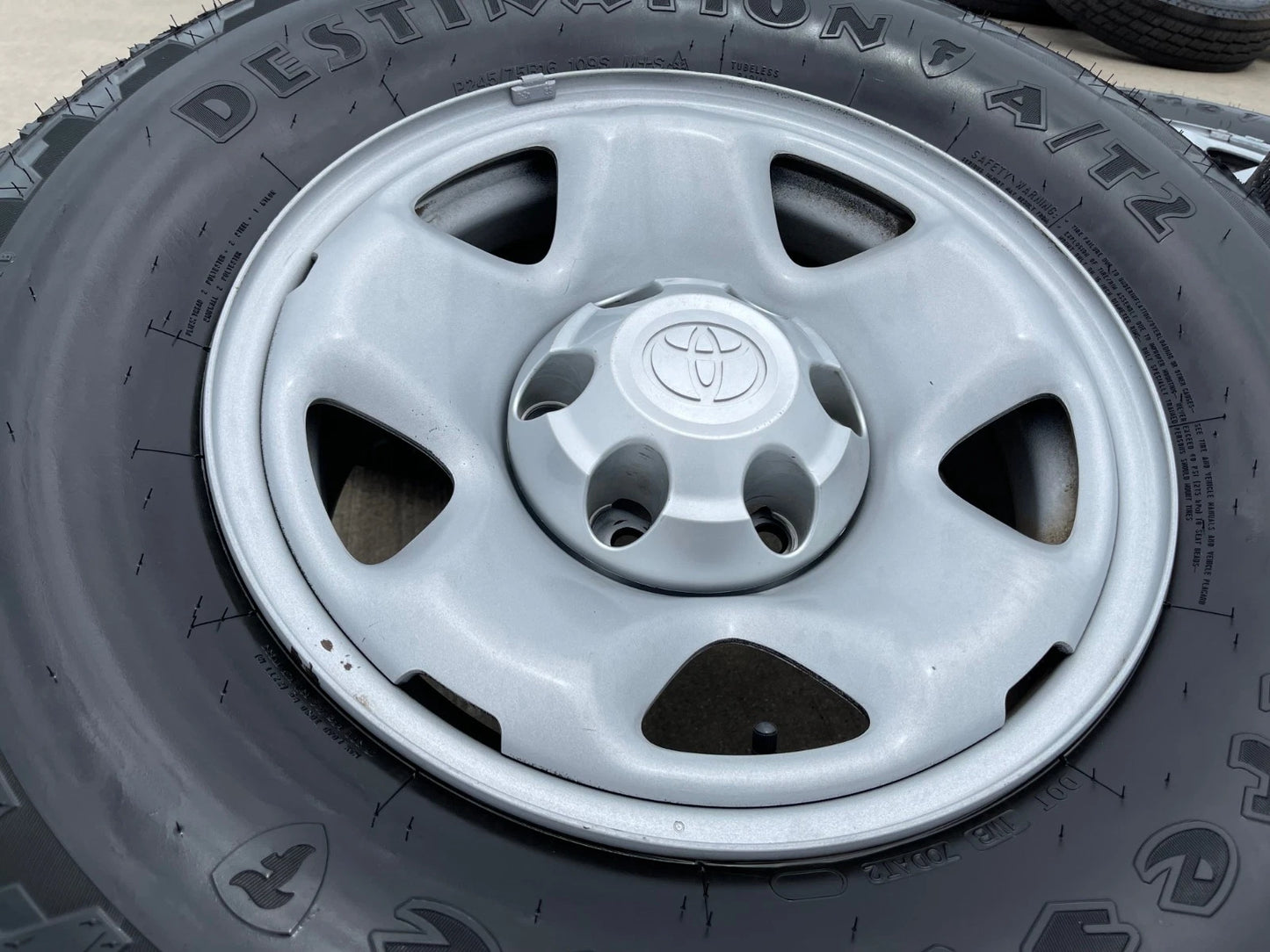 16" Toyota Tacoma OEM steel wheels rims 75192 tires FIRESTONE