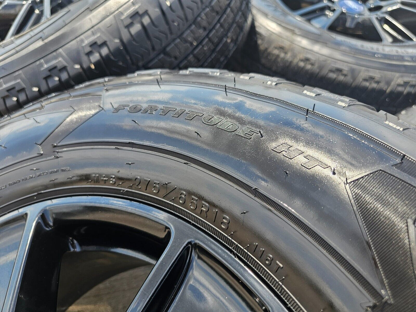 18" Ford F-150 Expedition OEM Black rims wheels 3998 tires