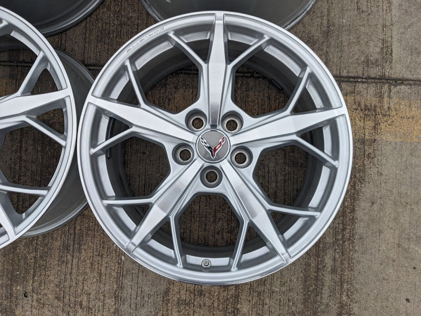 19" + 20" Chevy Corvette C8 OEM rims 14011 14012 2022 2023 2024 2025 NEW