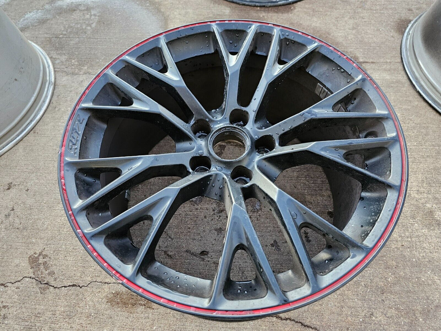 19x10 Chevy Corvette STINGRAY C7 OEM wheel rim 5734 5736 Red FRONT 2017 2018