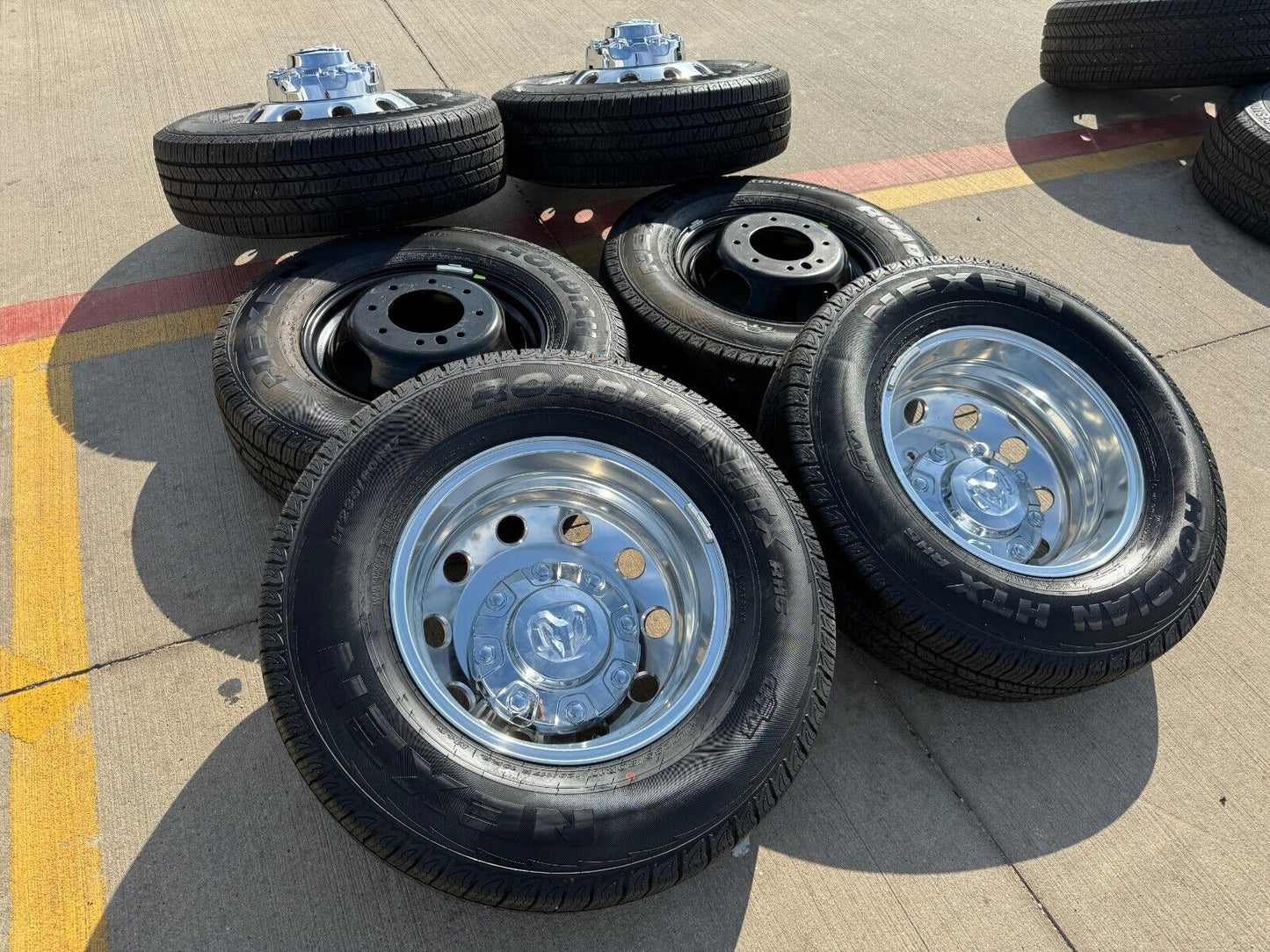 17" Dodge Ram 3500 Dually Laramie 8x200 wheels rims 2701 2702 OEM 2024 2025 NEW