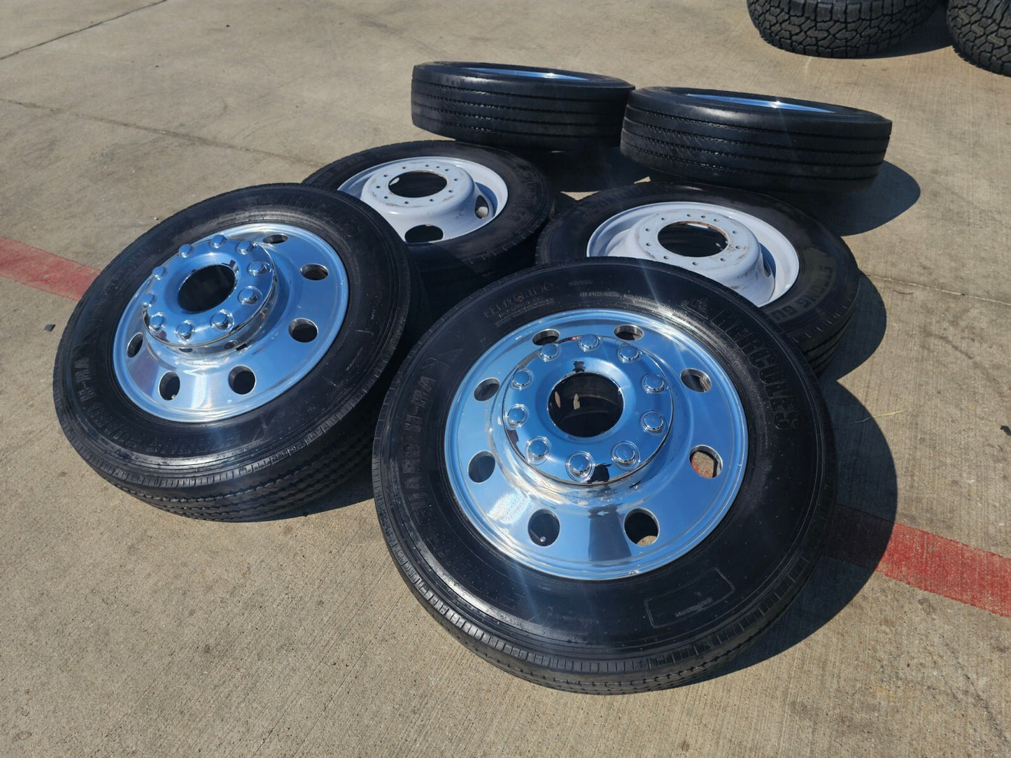 19.5" Ford F-450 Dually F-550 rims wheels RAM 4500 10x225 OEM tires HERCULES